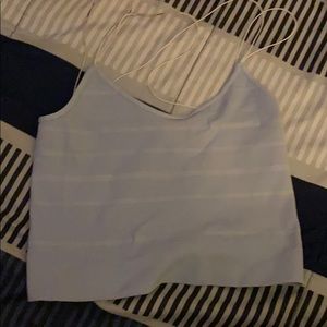 A crop top with string straps